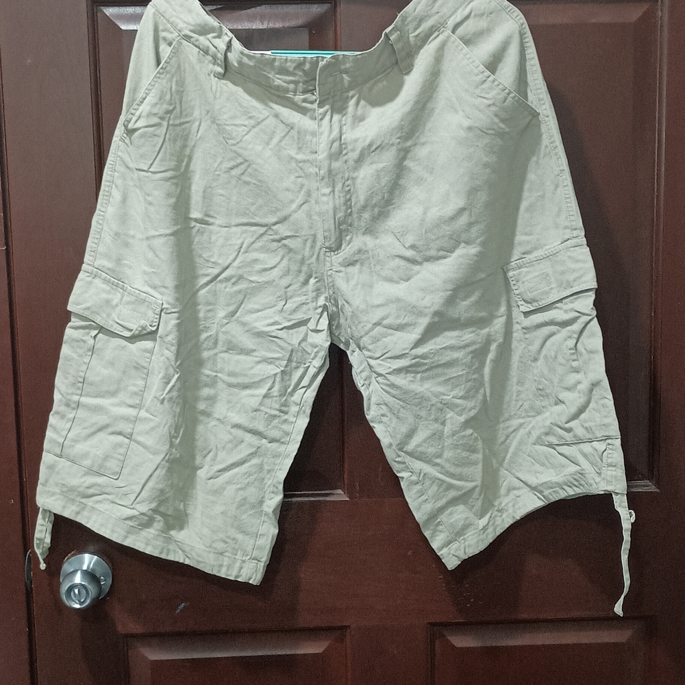 Casual Beige Cargo Shorts